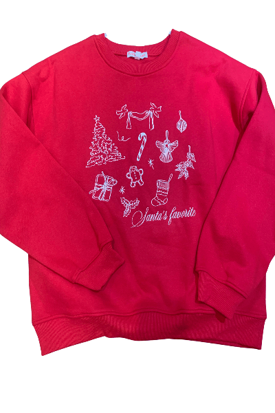 Bailey Rose "Santa's Favorite" Sweatshirt - Cowtown Bling N Things