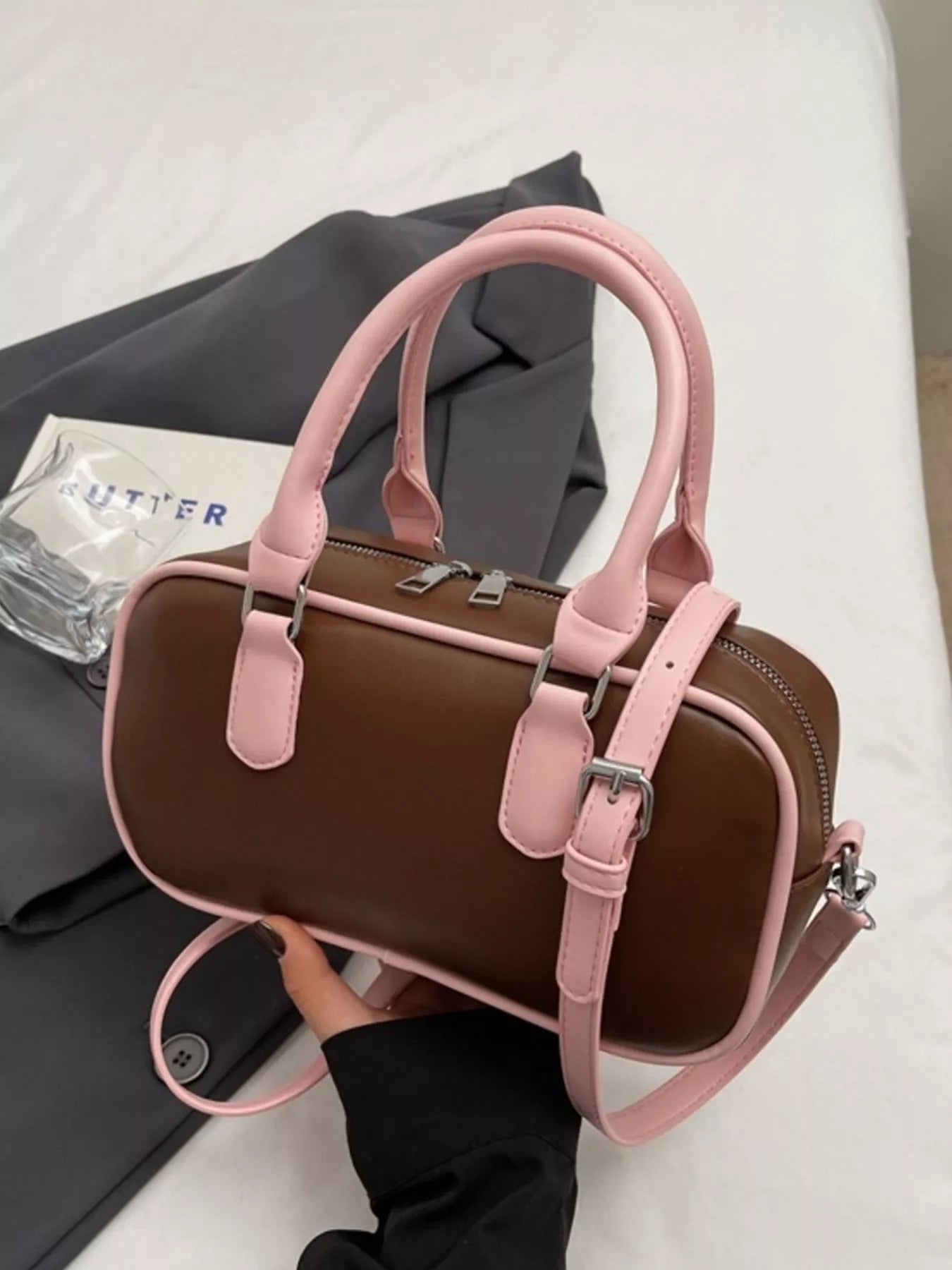 Barrel Crossbody Bag with Key Charm - Cowtown Bling N Things
