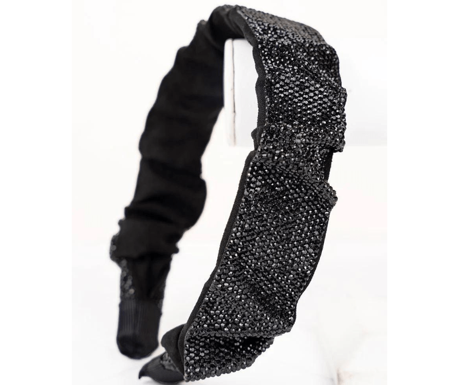 Black Crystal Headband - Cowtown Bling N Things