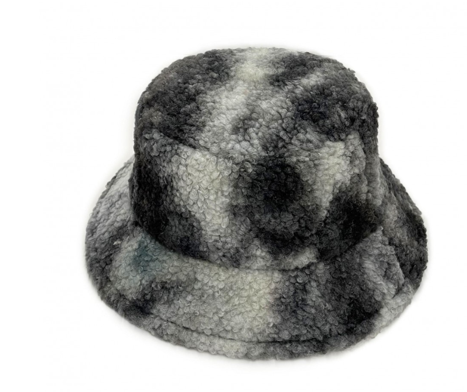 Multicolor Faux Fur Bucket Hat - Cowtown Bling N Things