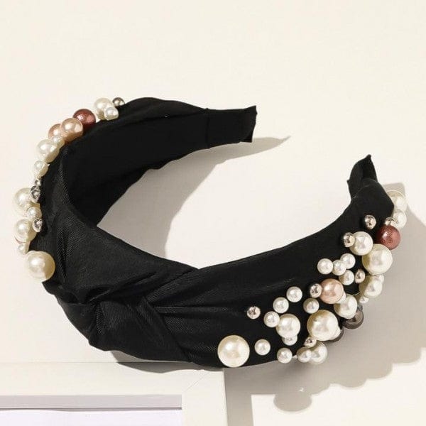Mixed Pearls Knotted Headband - Cowtown Bling N Things