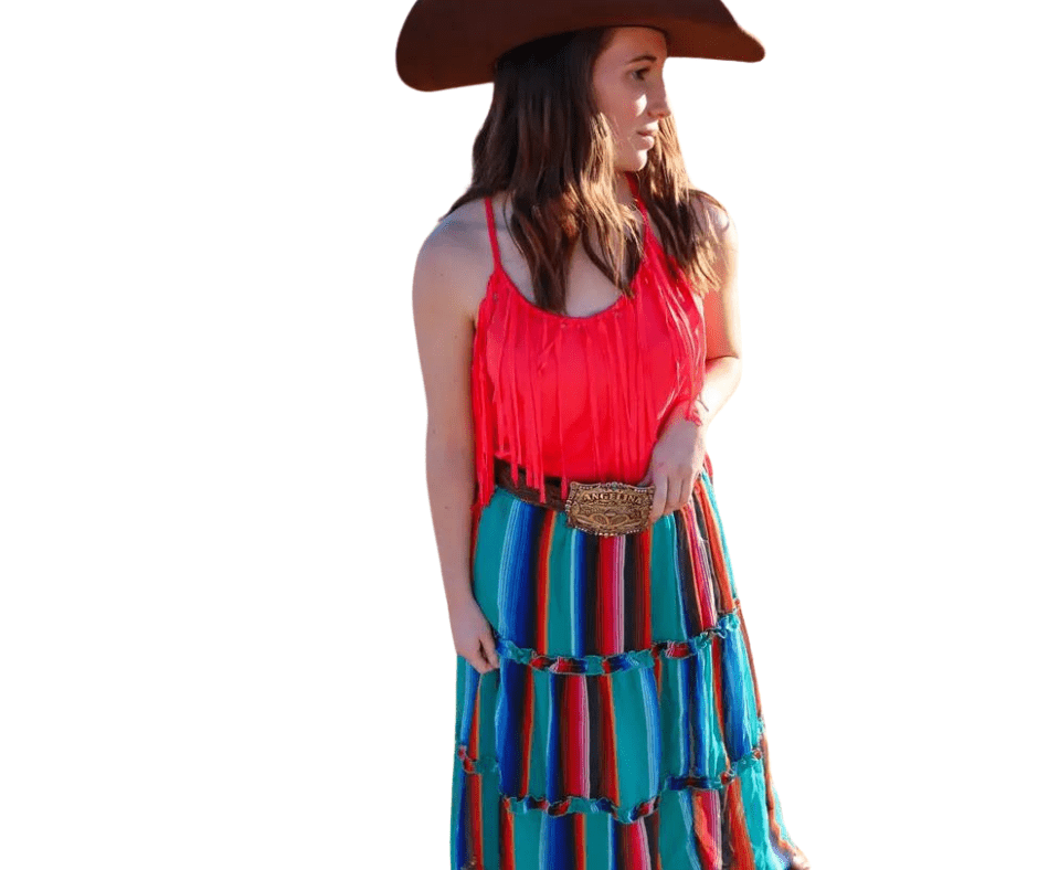 Blown Away Long Chiffon Skirt - Cowtown Bling N Things