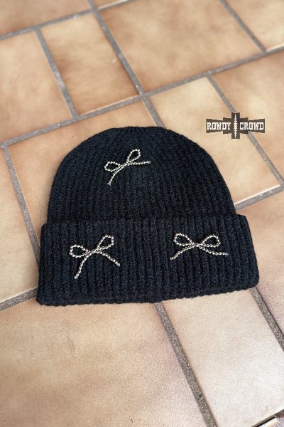 Bowtiful Beanie – Rowdy Crowd Clothing | Western Boutique Beanie | Cowtown Bling N Things - Cowtown Bling N Things