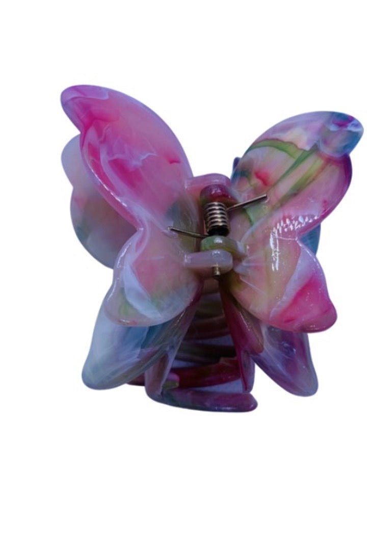 Butterfly Tortoise Shell look Hair Clip - Cowtown Bling N Things