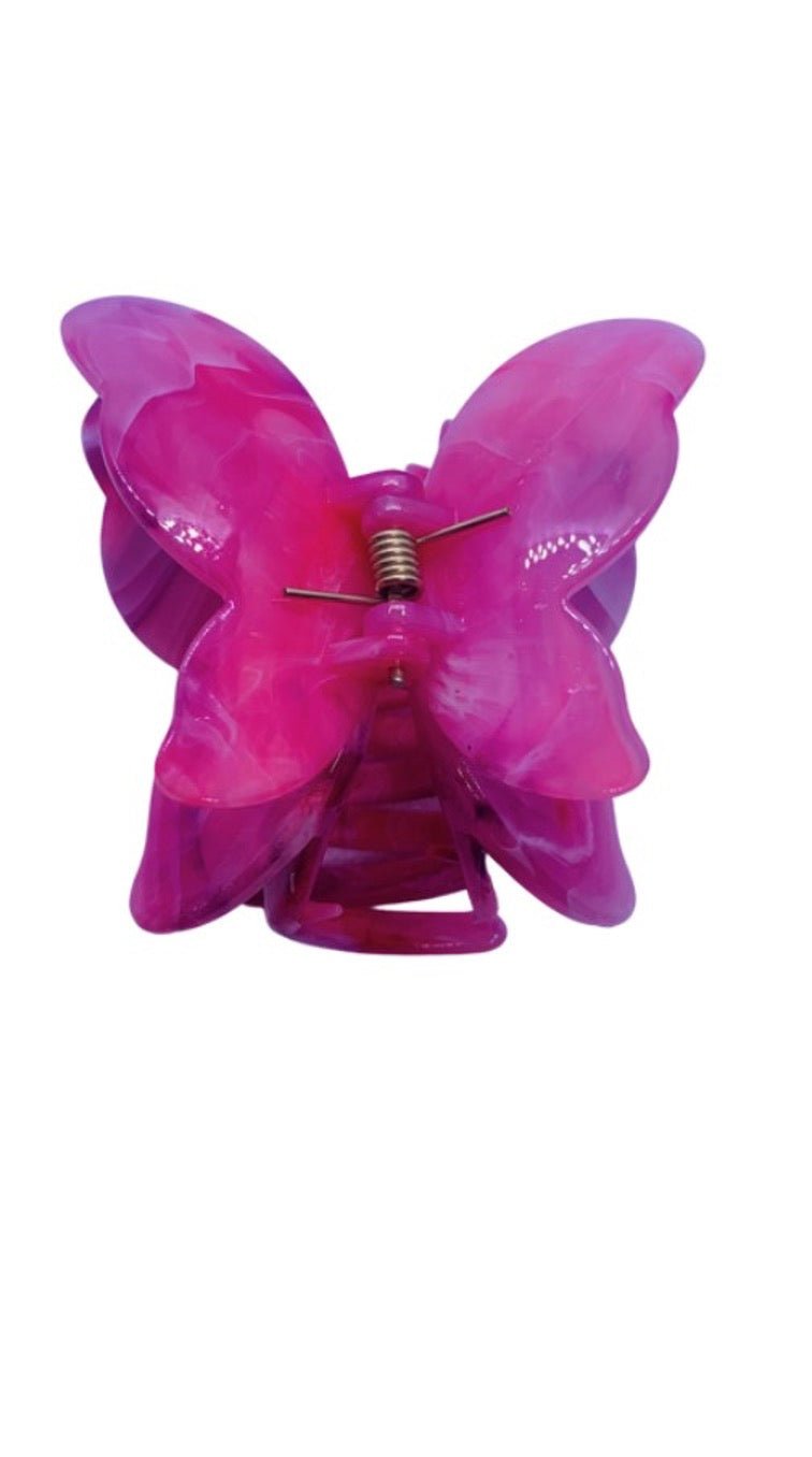 Butterfly Tortoise Shell look Hair Clip - Cowtown Bling N Things