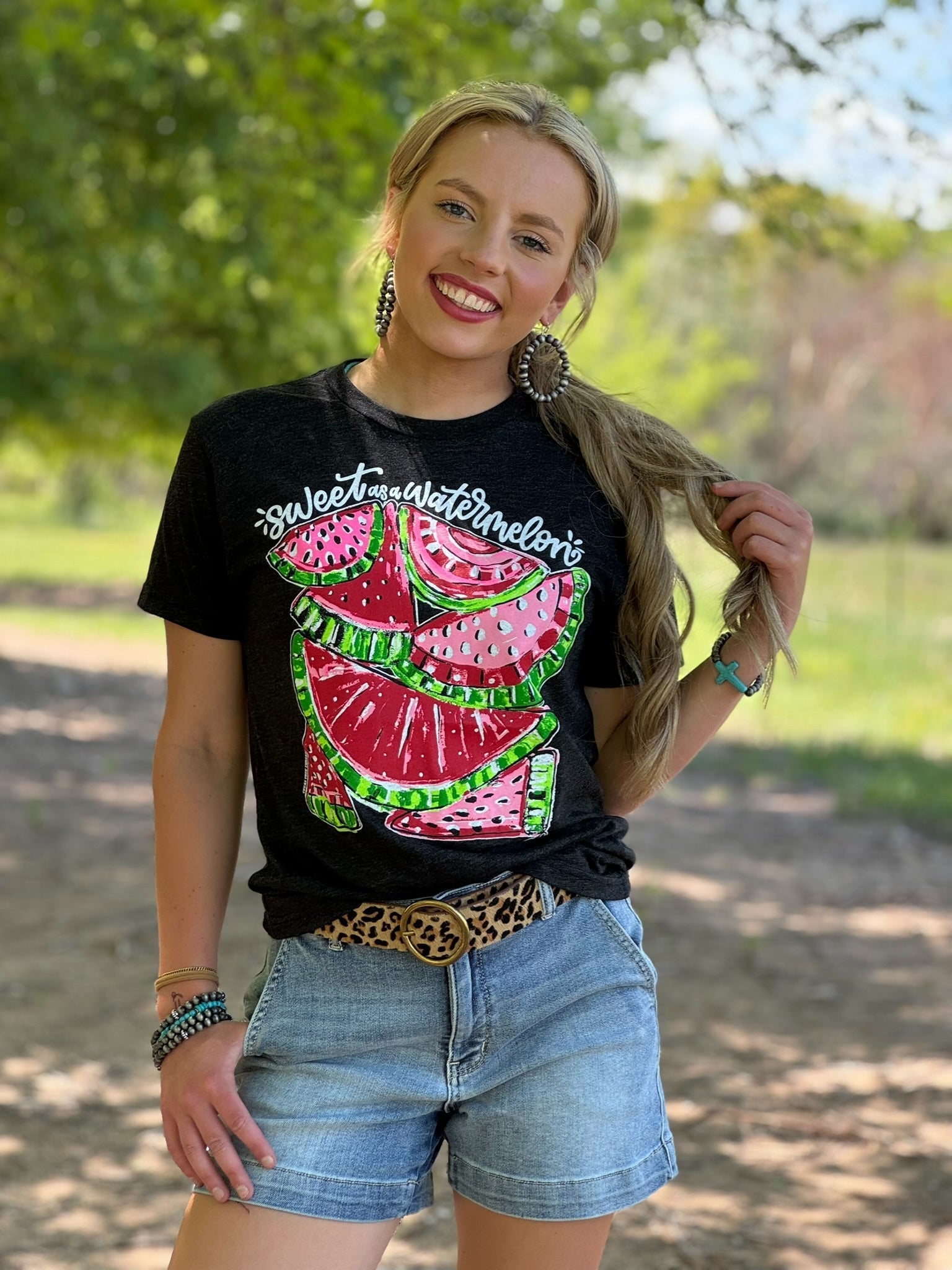 Callie Ann Stelter Sweet as a Watermelon Tee or Tank - Cowtown Bling N Things