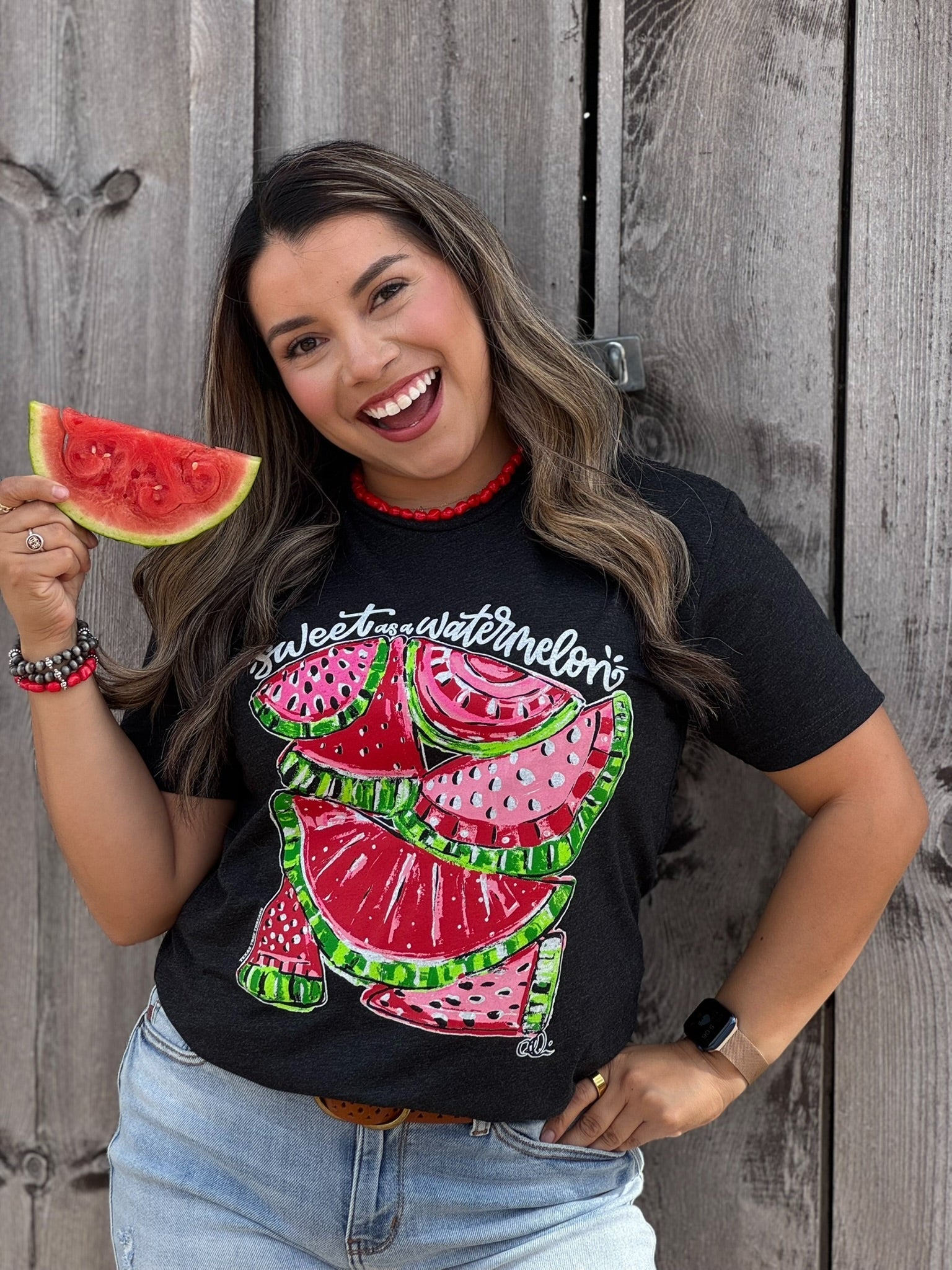 Callie Ann Stelter Sweet as a Watermelon Tee or Tank - Cowtown Bling N Things