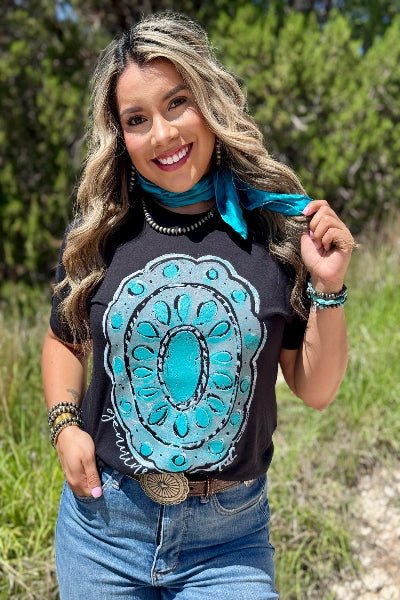 Callie's Genuine Concho Tee - Cowtown Bling N Things