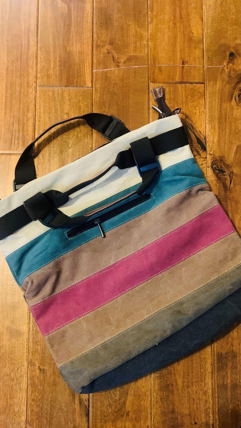 Canvas Multi - Color Bag - Cowtown Bling N Things