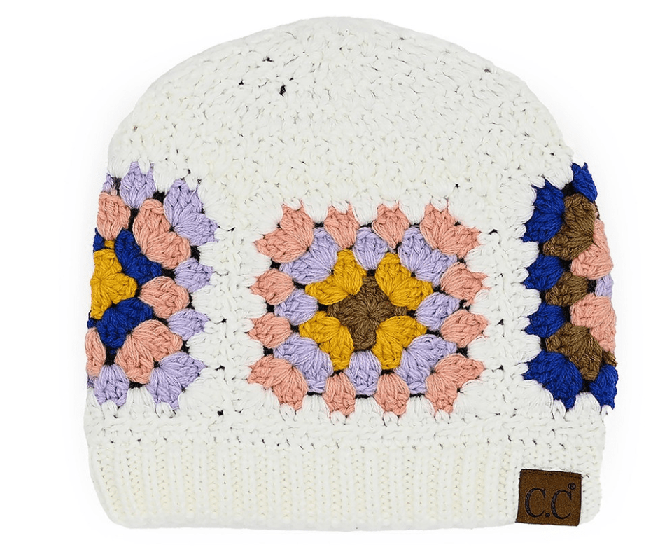 C.C Hand - Crocheted Beanie Hat - Cowtown Bling N Things
