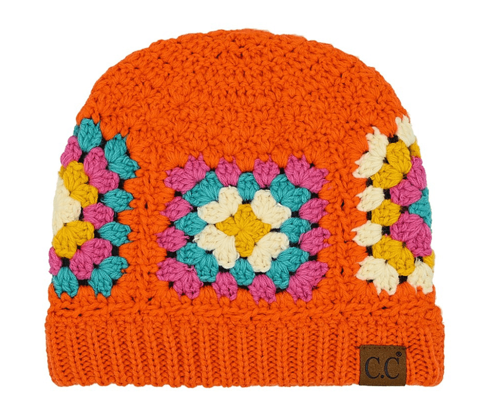 C.C Hand - Crocheted Beanie Hat - Cowtown Bling N Things