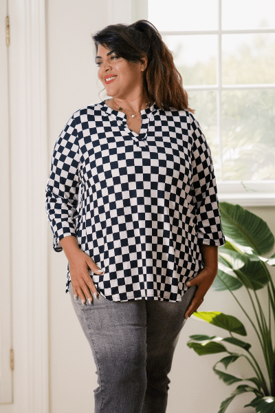 Checkmate Babe Top - Cowtown Bling N Things