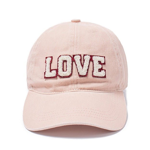 Chenille LOVE Baseball Cap - Cowtown Bling N Things