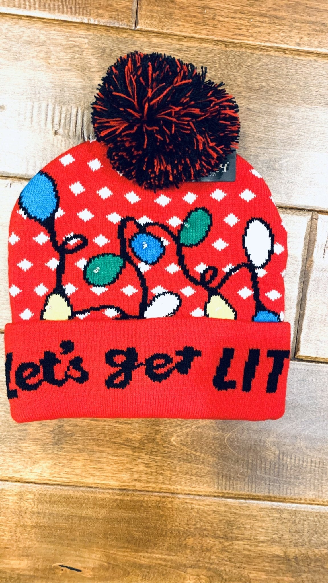 Christmas Light Up Beanies - Cowtown Bling N Things