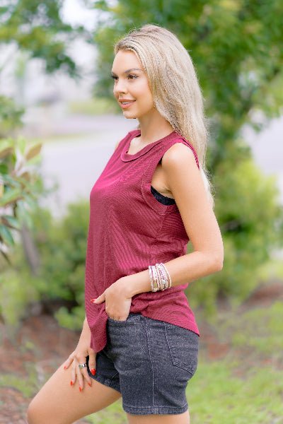 Coastal Vines Tank - Cowtown Bling N Things