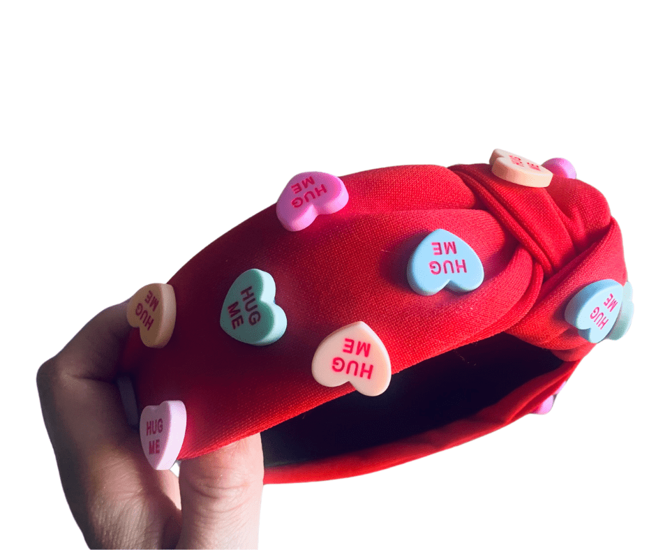 Conversation Heart Headband - Cowtown Bling N Things