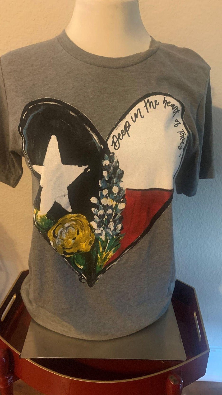 Deep In The Heart Of Texas Tee - Cowtown Bling N Things