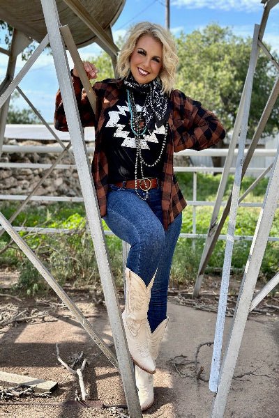 Durango Aztec Crew Tee - Cowtown Bling N Things
