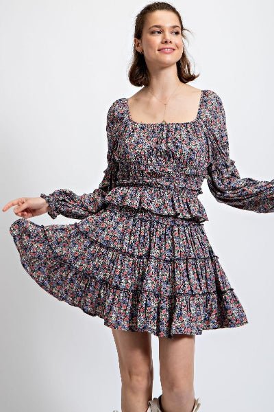 Easel Floral Print Mini Skirt & Top Set | Exclusive Two - Piece Floral Duo - Cowtown Bling N Things