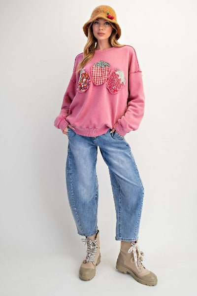 Easel Fruit Patch Mineral Washed Terry Pullover - Cowtown Bling N Things