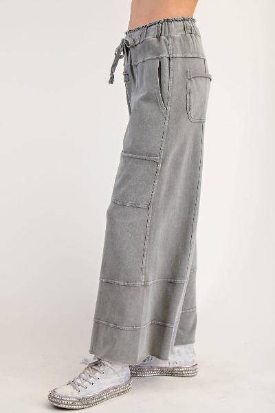 Easel|Mineral Washed Terry Knit| Pants| Rolling Stone| S - L - Cowtown Bling N Things