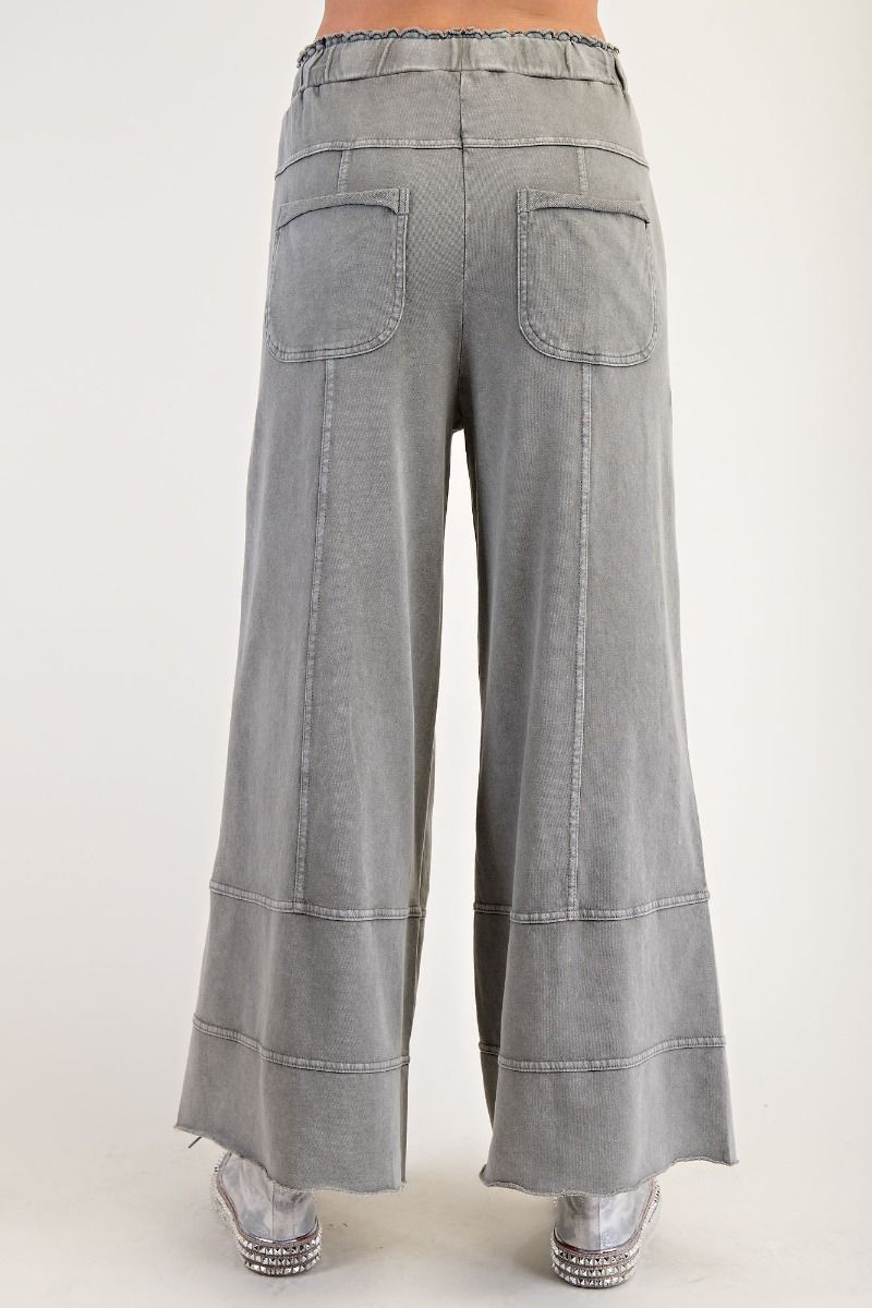 Easel|Mineral Washed Terry Knit| Pants| Rolling Stone| S - L - Cowtown Bling N Things