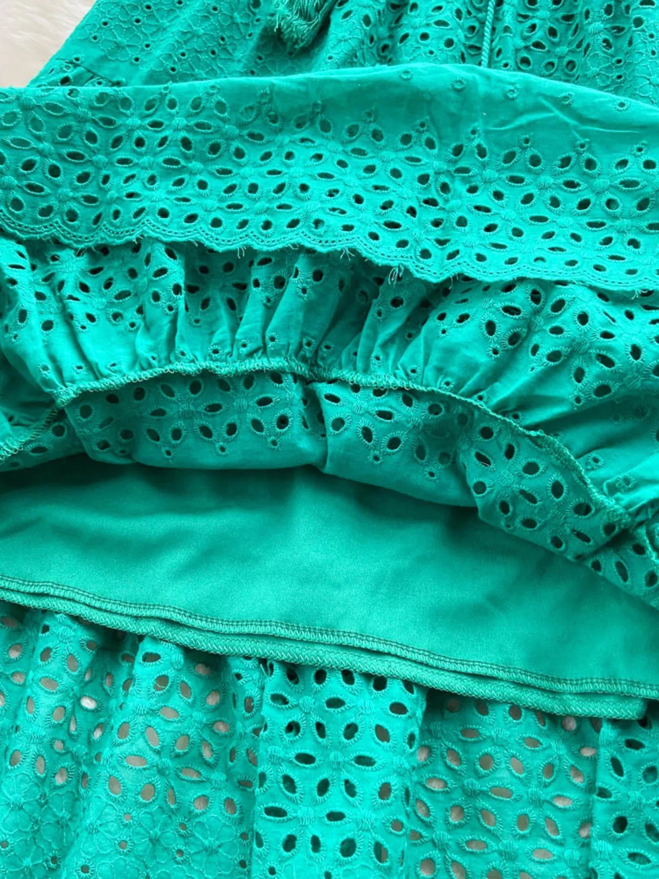 Eyelet Tiered Maxi Skirt - Cowtown Bling N Things