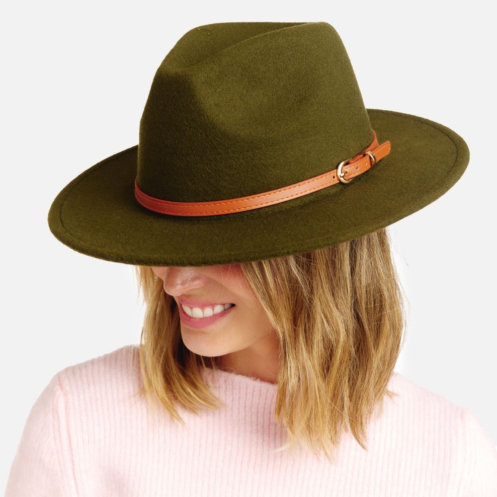 Felt Wide Brim Hat - Cowtown Bling N Things