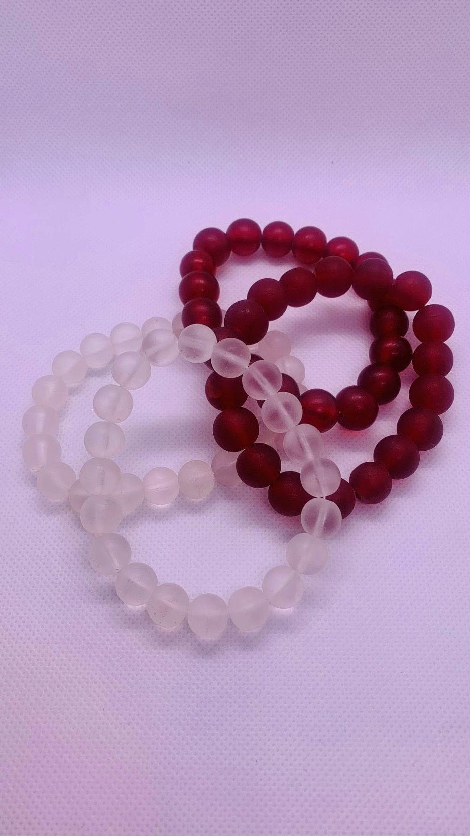 Frosted Bead Stretch Bracelets - Cowtown Bling N Things