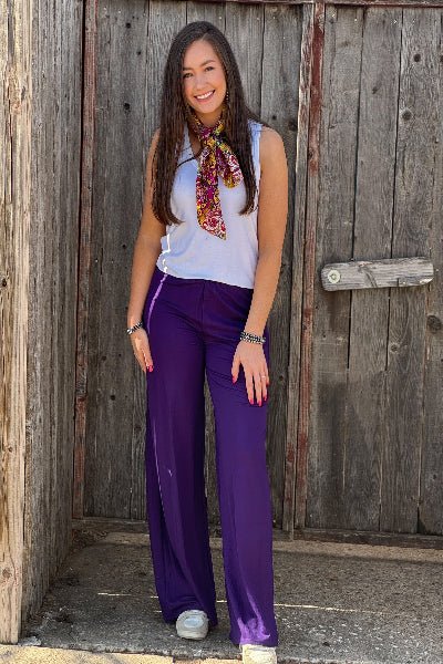 Funky Wide - Leg Palazzo Pants – Vibrant & Versatile Texas True Thread - Cowtown Bling N Things