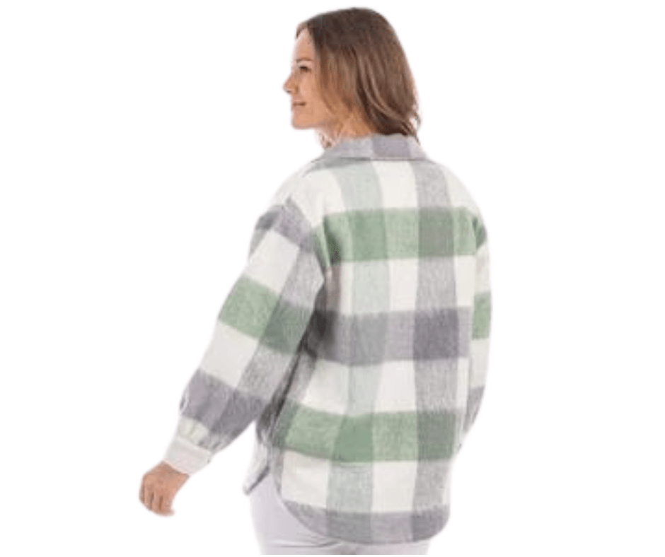 Gingham Plaid Shacket - Cowtown Bling N Things