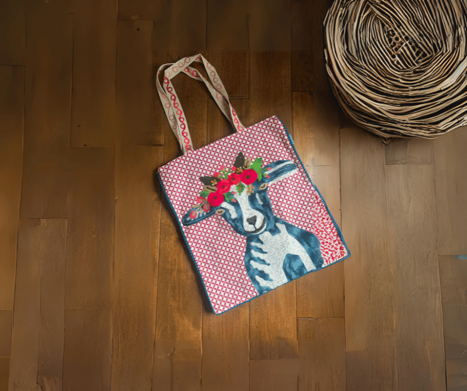 Goat Tote Bag - Cowtown Bling N Things