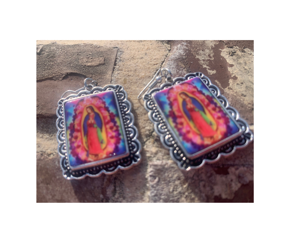 Our Lady Of Guadalupe Earrings - Cowtown Bling N Things