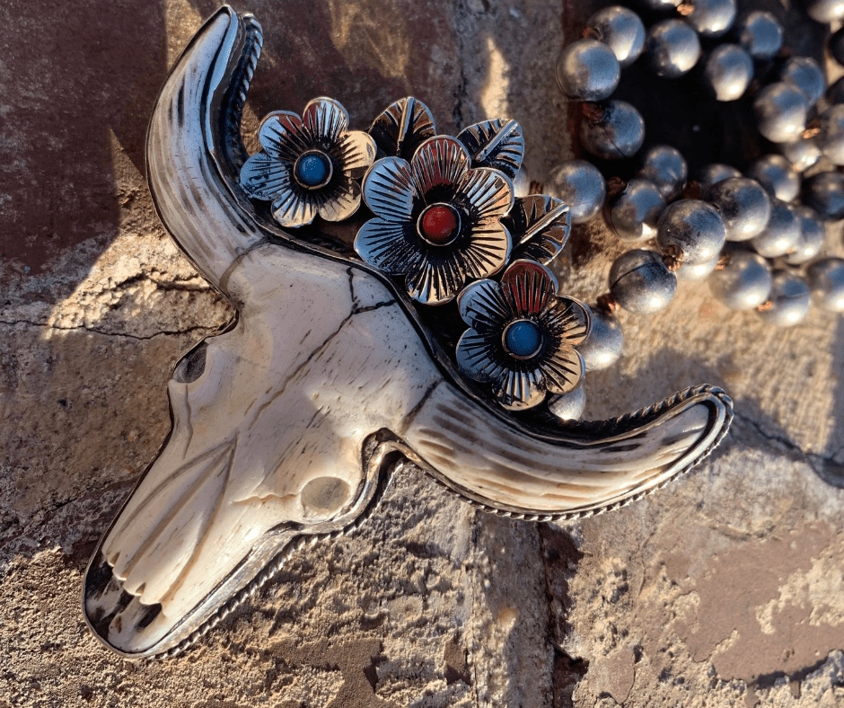Hand Carved Bull Necklace - Cowtown Bling N Things
