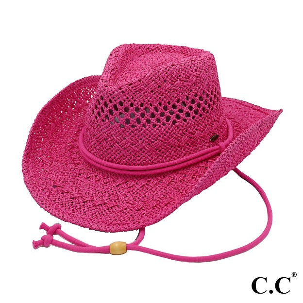 Cowboy Hat With Adjustable Chin Strap - Cowtown Bling N Things