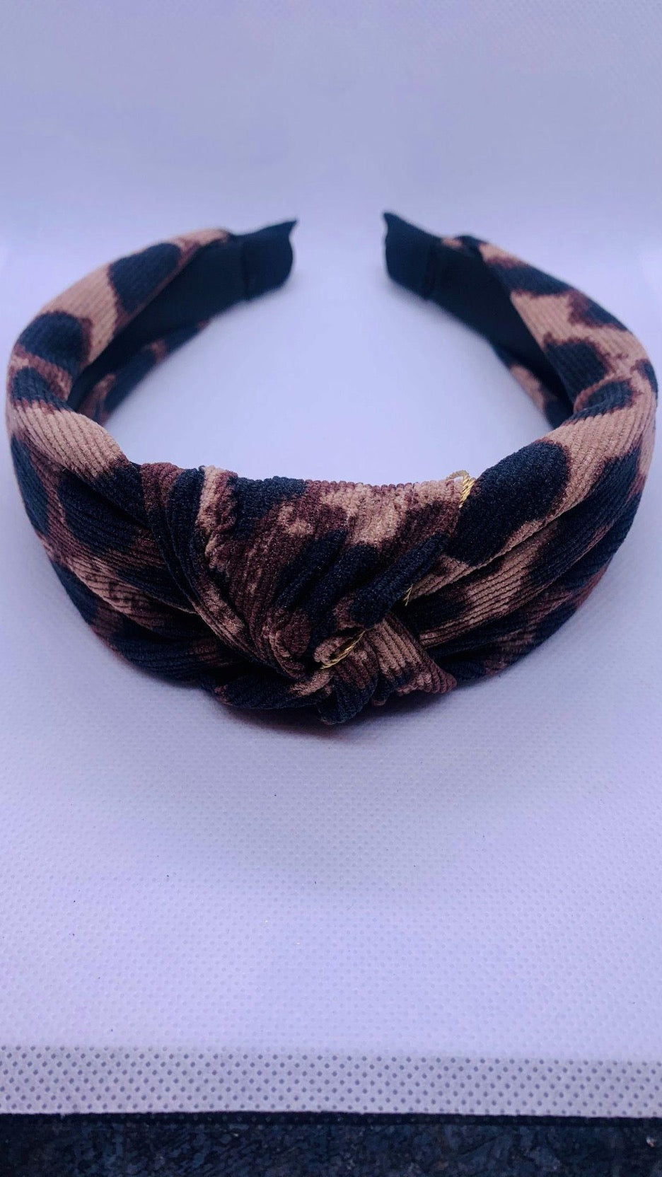 Leopard Corduroy Headband - Cowtown Bling N Things