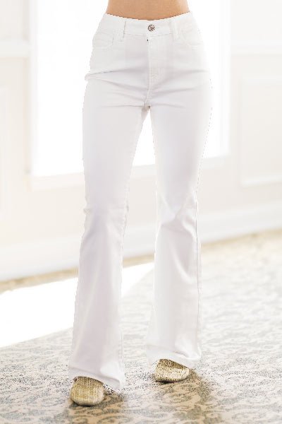 High - Rise Bootcut Denim Pants – Pure Bliss Edition - Cowtown Bling N Things