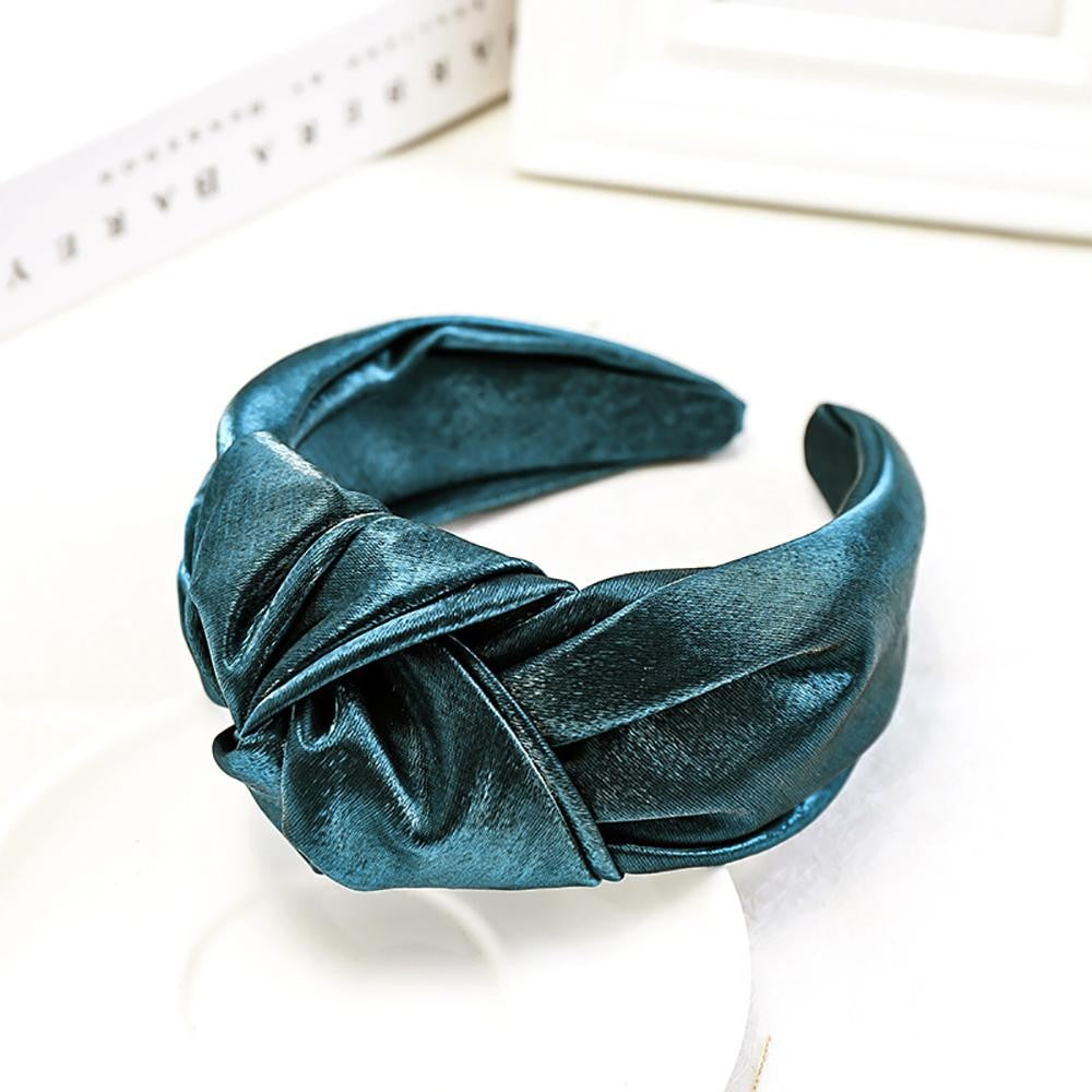 Metallic Sparkle Satin Top Knot Headband - Cowtown Bling N Things