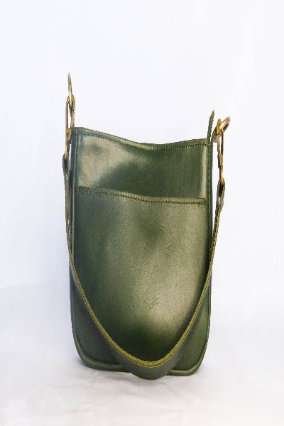 Jessica Leather Purse In Hunter Green – Madeline Parks Collection - Cowtown Bling N Things