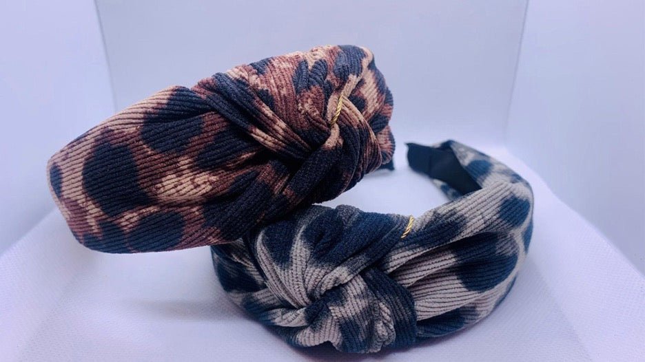 Leopard Corduroy Headband - Cowtown Bling N Things