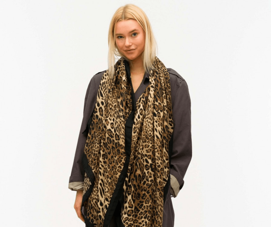 Leopard Printed Scarf - Cowtown Bling N Things