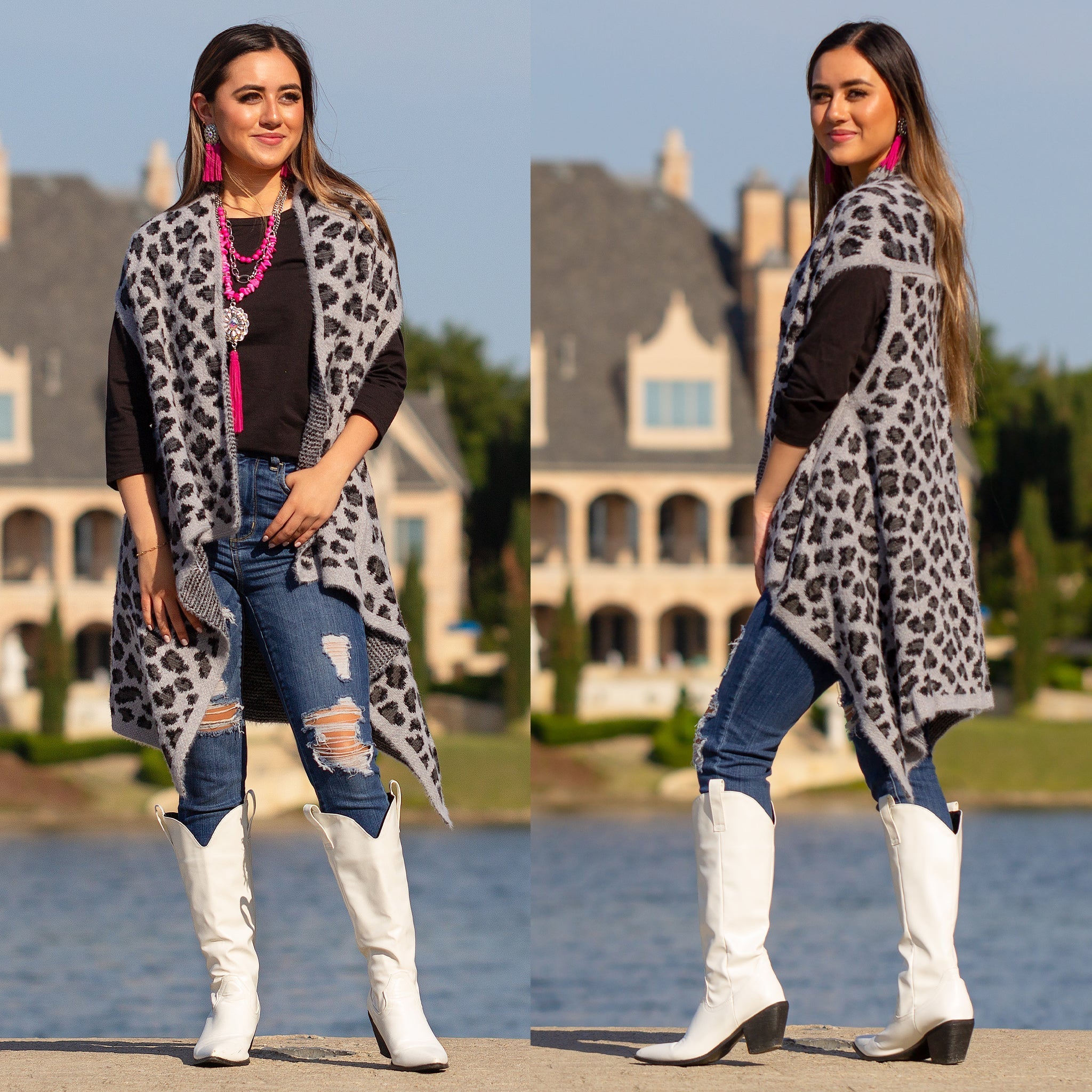 Leopard Vest - Cowtown Bling N Things