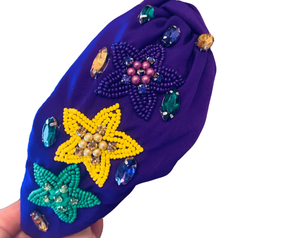 Mardi Gras Star Headband - Cowtown Bling N Things