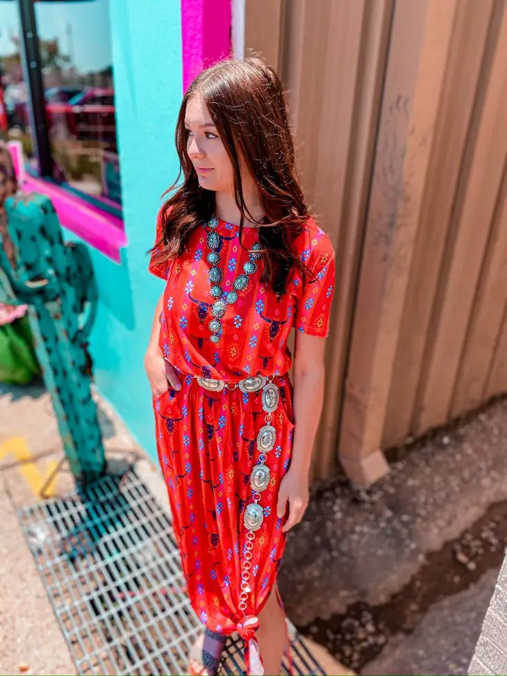 Maxi Dress with Side Slit - Cowtown Bling N Things