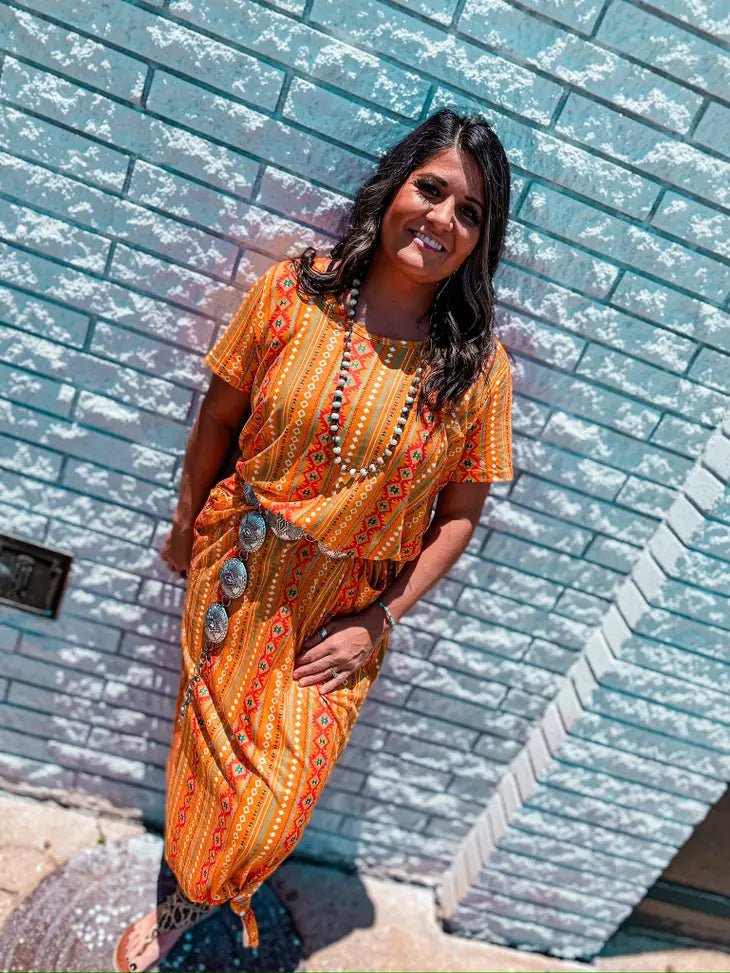 Maxi Dress with Side Slit - Cowtown Bling N Things