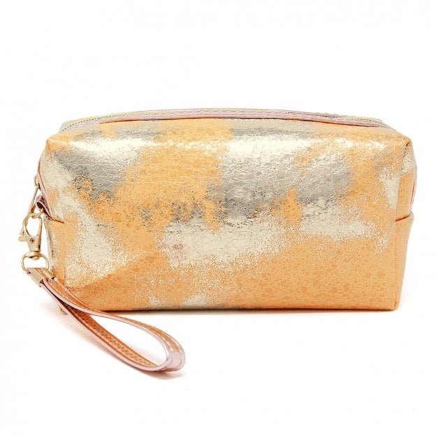 Metallic Foil Textured Handbag Pouch - Cowtown Bling N Things