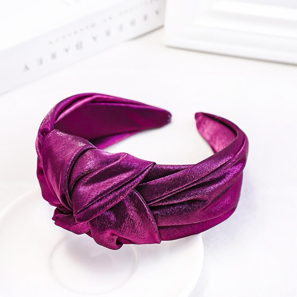 Metallic Sparkle Satin Top Knot Headband - Cowtown Bling N Things