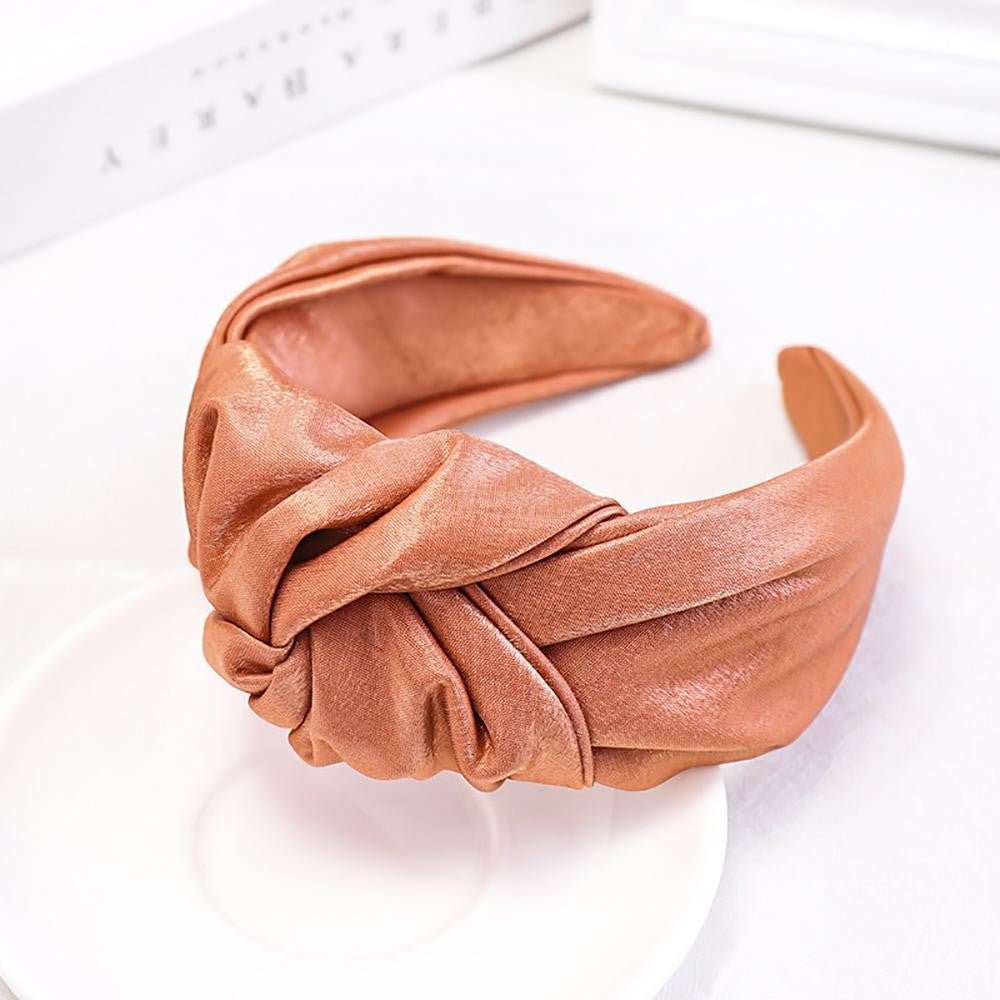 Metallic Sparkle Satin Top Knot Headband - Cowtown Bling N Things