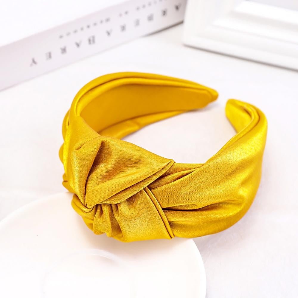 Metallic Sparkle Satin Top Knot Headband - Cowtown Bling N Things
