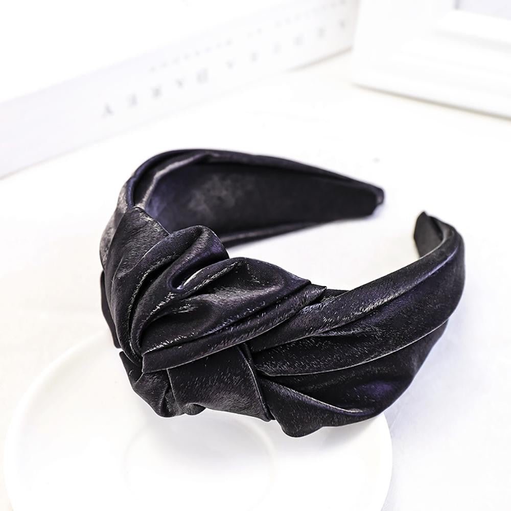 Metallic Sparkle Satin Top Knot Headband - Cowtown Bling N Things